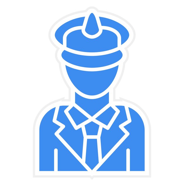 Vector vector design captain icon style