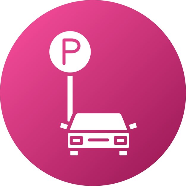 Vector Design Car Park Icon Style