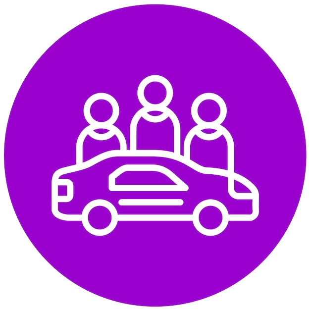 Vector Design Car Sharing Icon Style