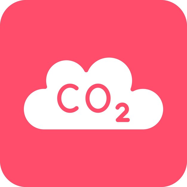 Vector vector design carbondioxide icon style