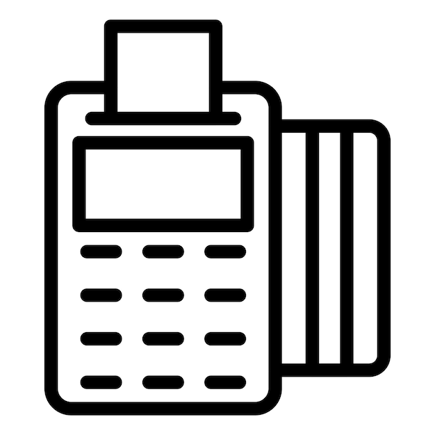 Vector Design Card Machine Icon Style