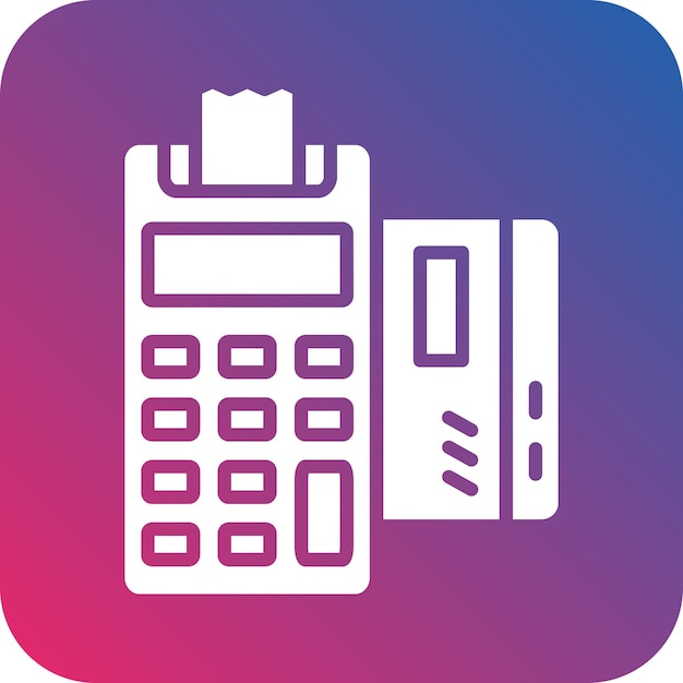 Vector design card machine icon style