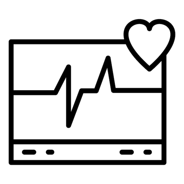 Vector Design Cardiogram Icon Style