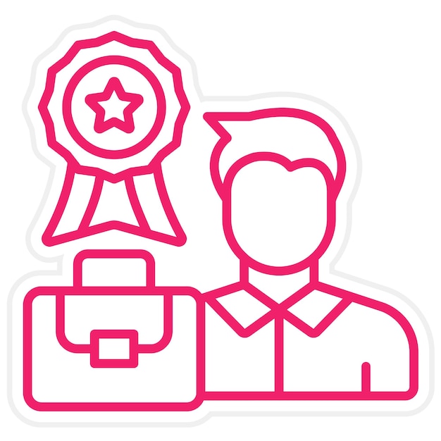 Vector Design Career Expert Icon Style