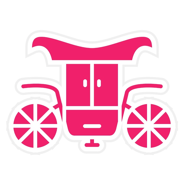 Vector vector design carriage icon style