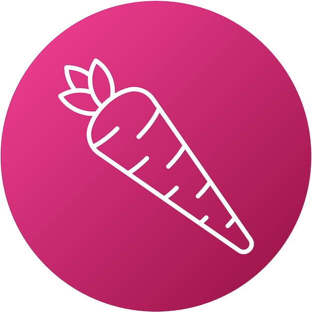 Vector Design Carrot Icon Stijl