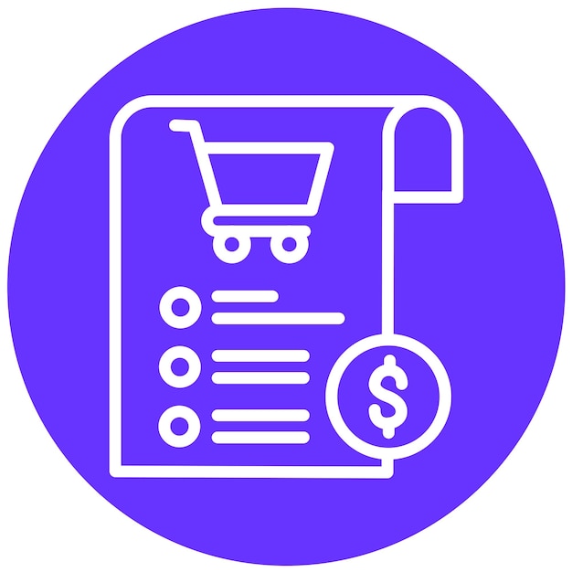 Vector Design Cart Billing Icon Style