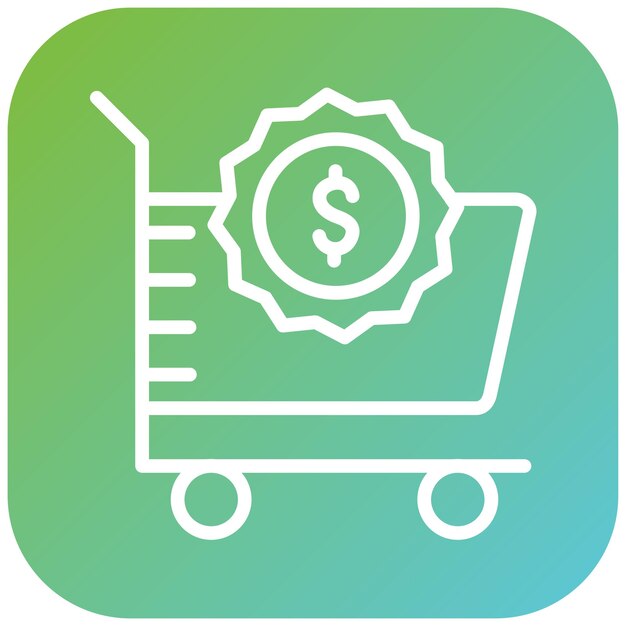 Vector vector design cart money icon style