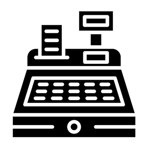 Vector Design Cash Register Icon Style