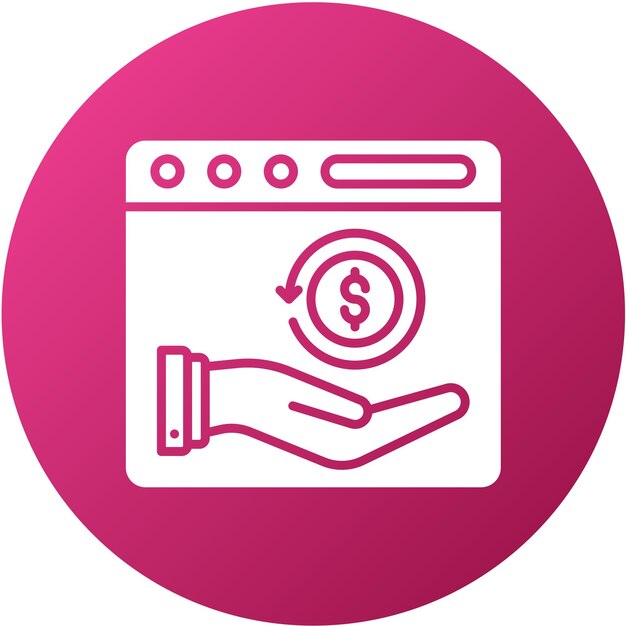 Vector vector design cashback icon style