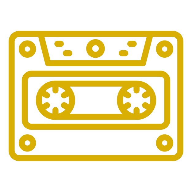 Vector vector design cassette icon style