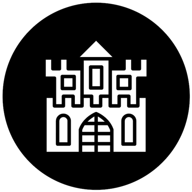 Vector vector design castle icon style