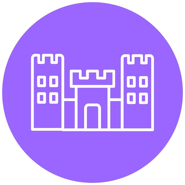 Vector Design Castle Toy Icon Style