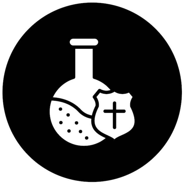 터 디자인 촉매 크레스트 아이콘 스타일