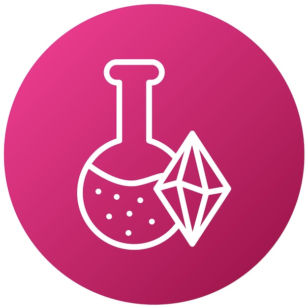 Vector vector design catalyst crystal icon style