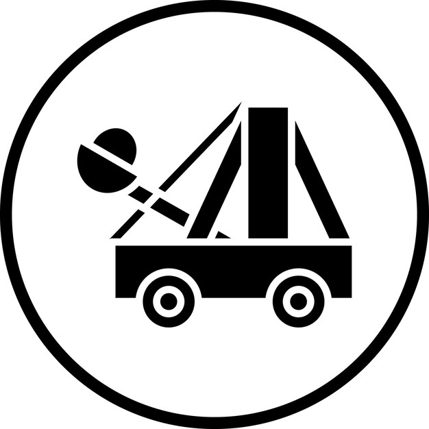 Vector vector design catapult icon style