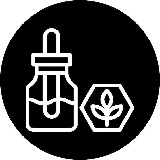 Вектор Векторный дизайн cbd oil icon style