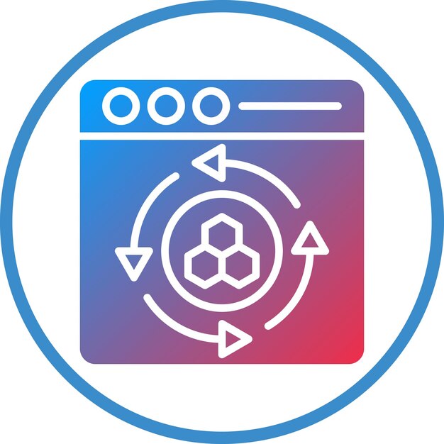 터 디자인 셀 재프로그래밍 아이콘 스타일