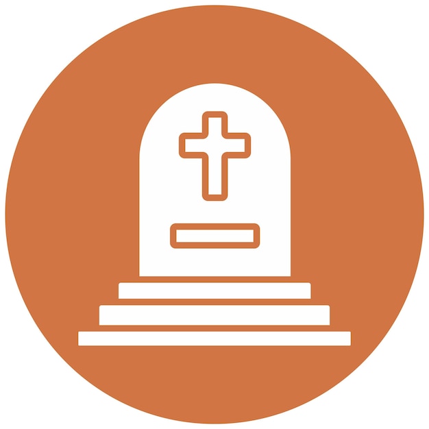 Vector Design Cementery Icon Stijl