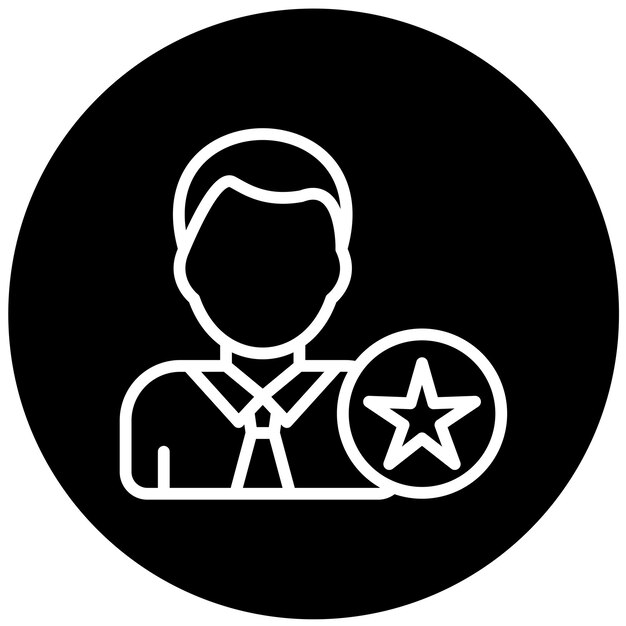 Vector Design CEO Icon Style