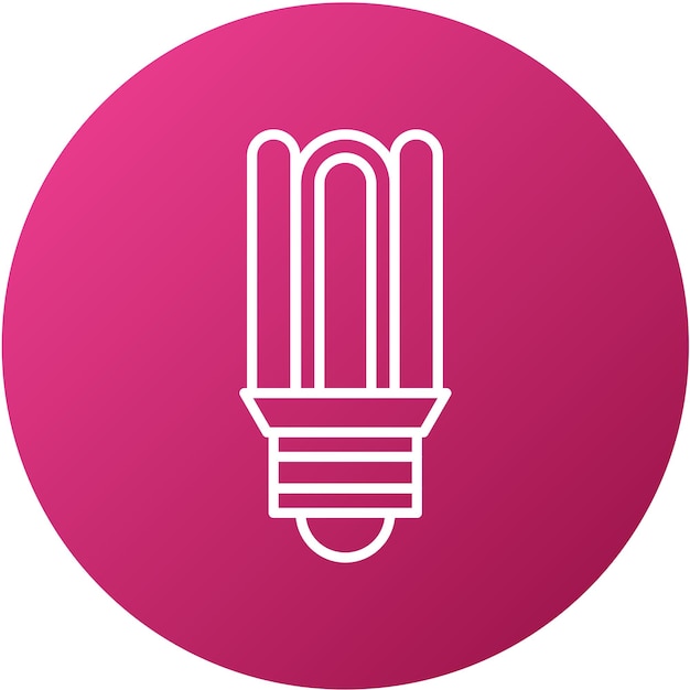 Vector vector design cfl compact bulb icon style