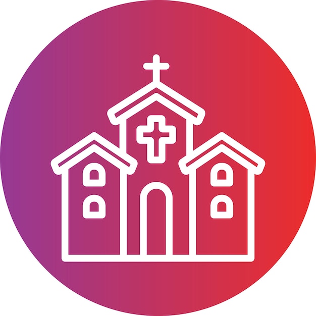 Vector Design Chapel Icon Stijl