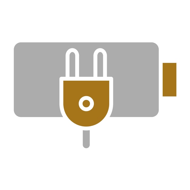 Vector Design Charge Battery Icon Style (Vectorontwerp Icon stijl)
