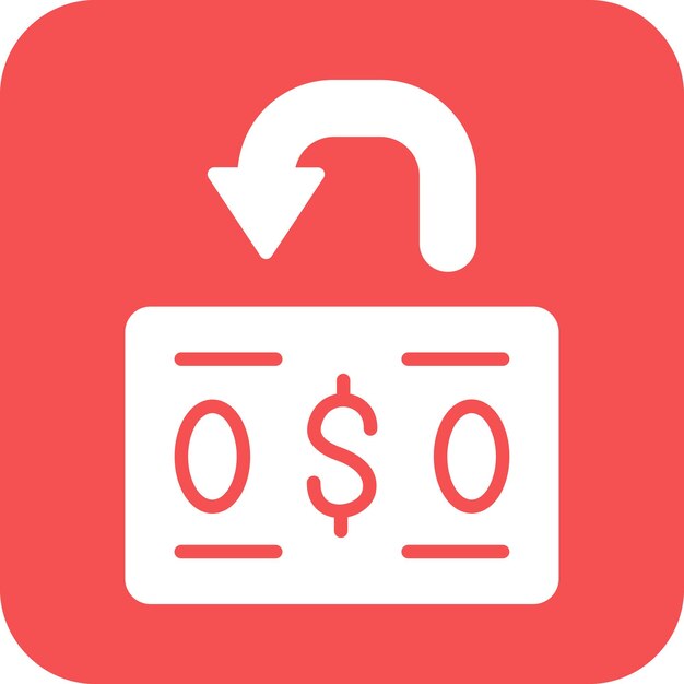 Vector vector design chargeback icon style