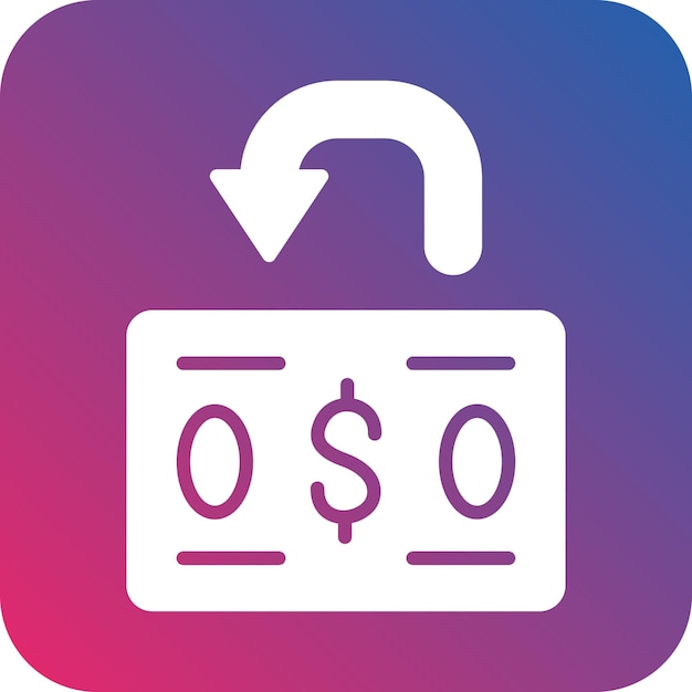 Vector vector design chargeback icon style