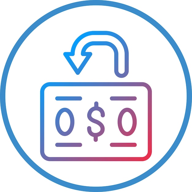 Vector vector design chargeback icon style