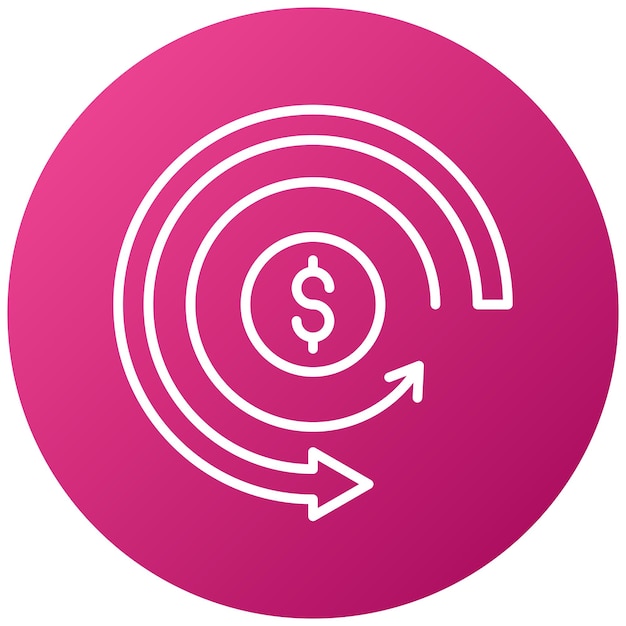 Vector vector design chargeback icon style