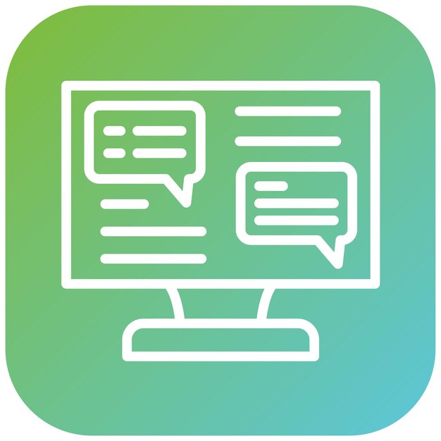 터 디자인 채팅 아이콘 스타일