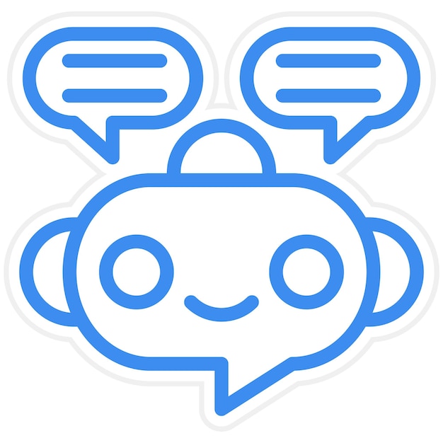 vector design chatbot icon style