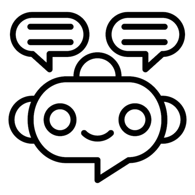 Vector Design Chatbot Icon Style