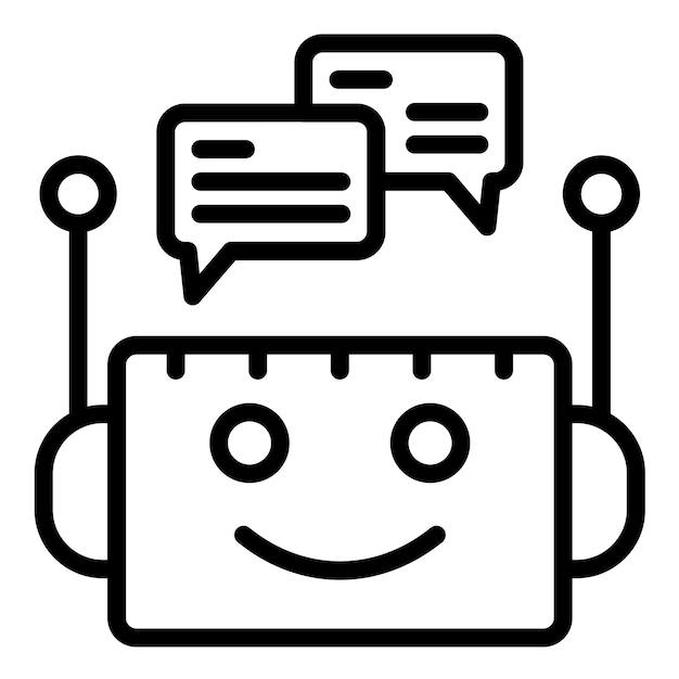 Vector Design Chatbot Icon Style