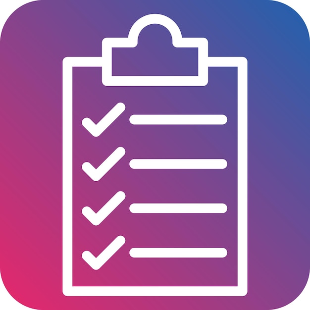 Vector Design checklist Icon Style