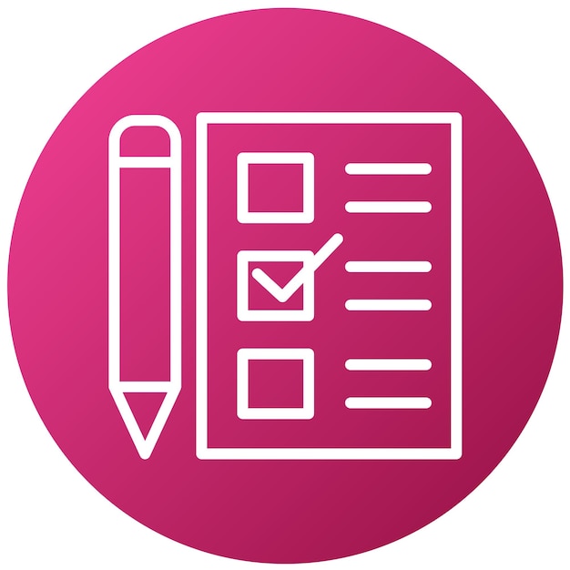 Vector Design Checklist Icon Style