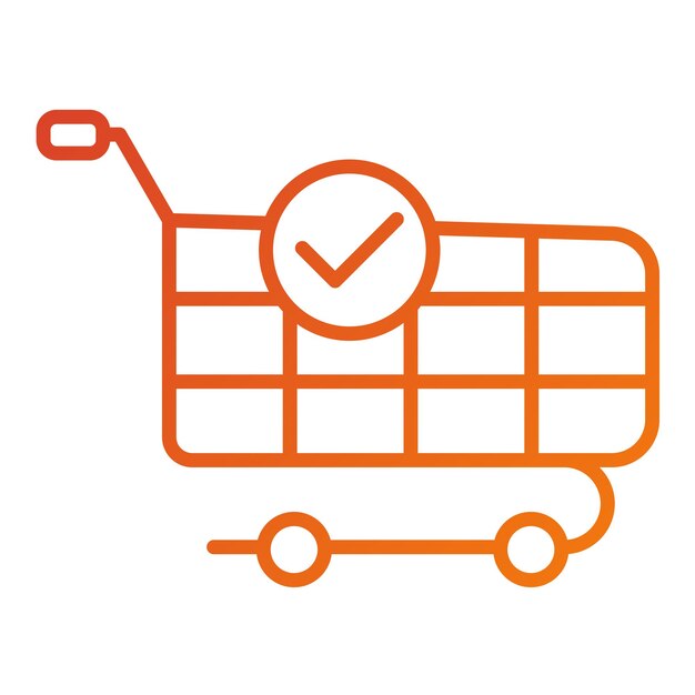 Vector Design Checkout Icon Style