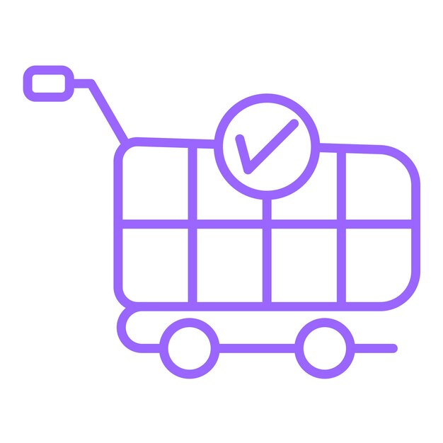 Vector Design Checkout Icon Style