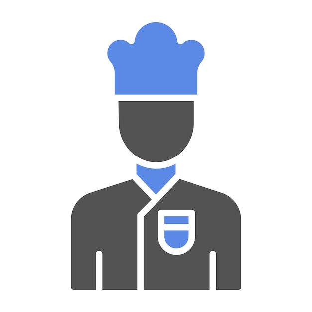 Vector Design Chef Mannelijke Icon Stijl