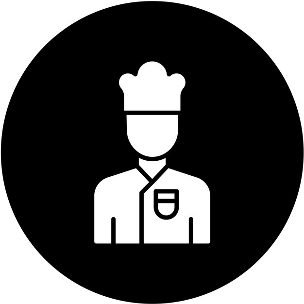 Vector Design Chef Mannelijke Icon Stijl