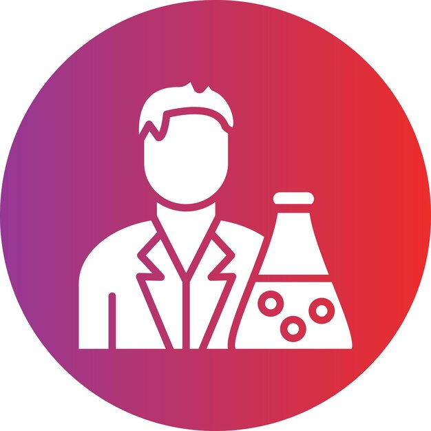 Vector vector design chemist icon style