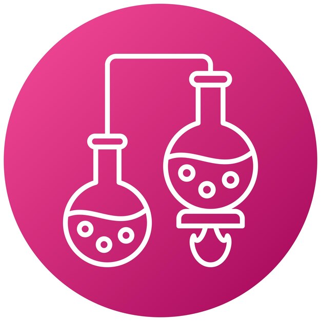 Vector Design Chemistry Experiment Icon Style