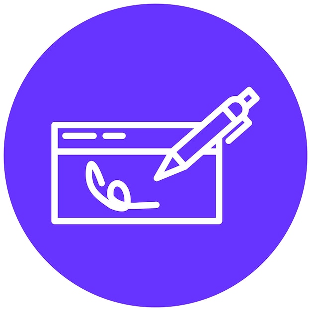 Vector Design Cheque Book Icon Style