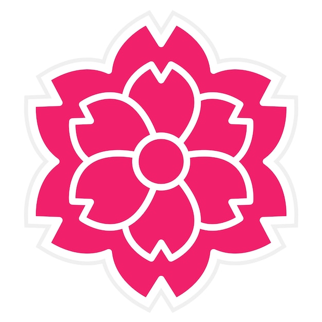 Vector vector design cherry blossom icon style