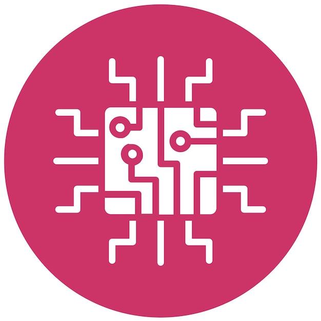 Vector Design Chipset Driver Icon Style