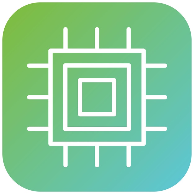 Vector Design Chipset Icon Style