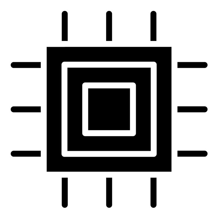 Vector vector design chipset icon style