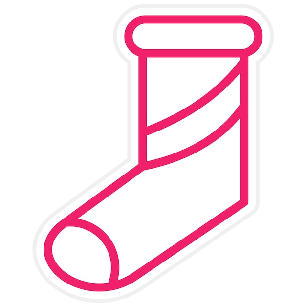 Vector Design Christmas Sock Icon Style