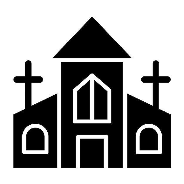 Vector Design Church Icon Style